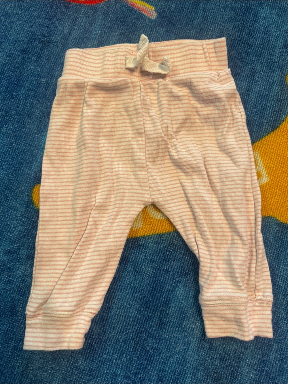 Carter's Light Pink & White Striped Infant Leggings